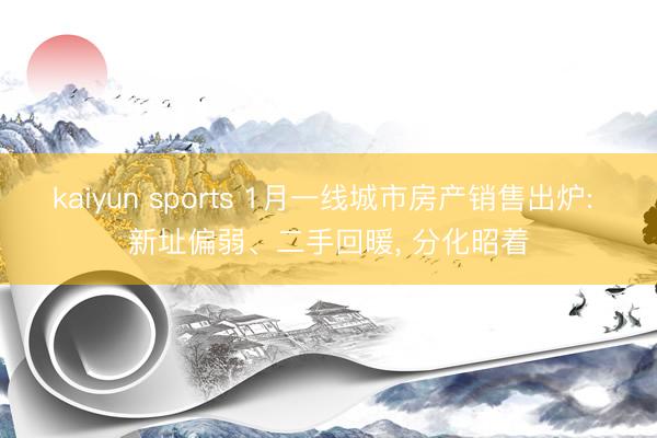 kaiyun sports 1月一线城市房产销售出炉: 新址偏弱、二手回暖, 分化昭着