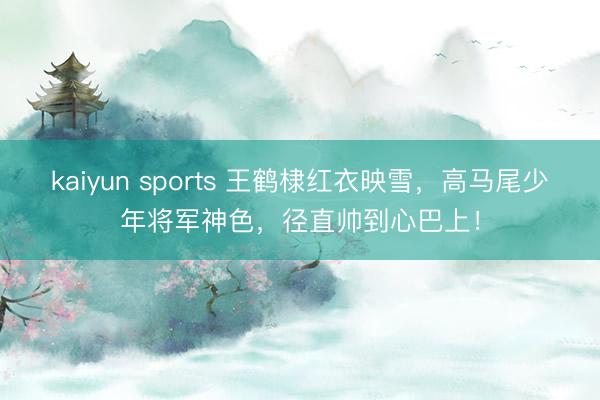 kaiyun sports 王鹤棣红衣映雪，高马尾少年将军神色，径直帅到心巴上！